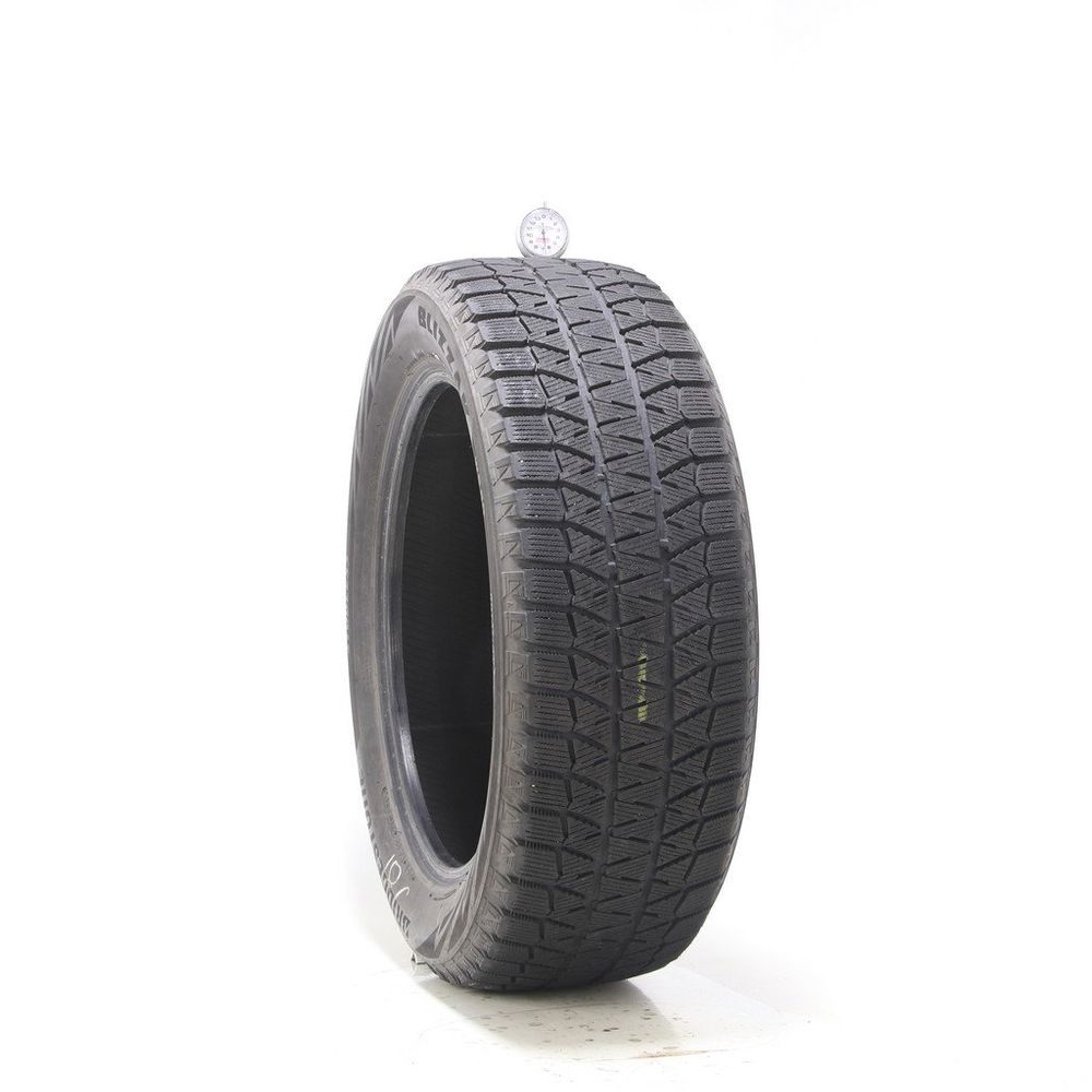 Set of (2) Used 225/55R18 Bridgestone Blizzak WS80 98H - 6.5-7/32 - Image 1