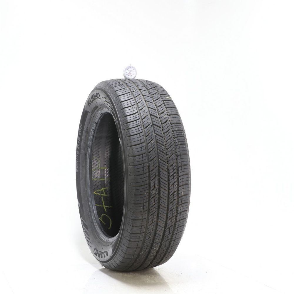 Set of (2) Used 225/55R18 Kumho Solus TA51a 98H - 9/32 - Image 1