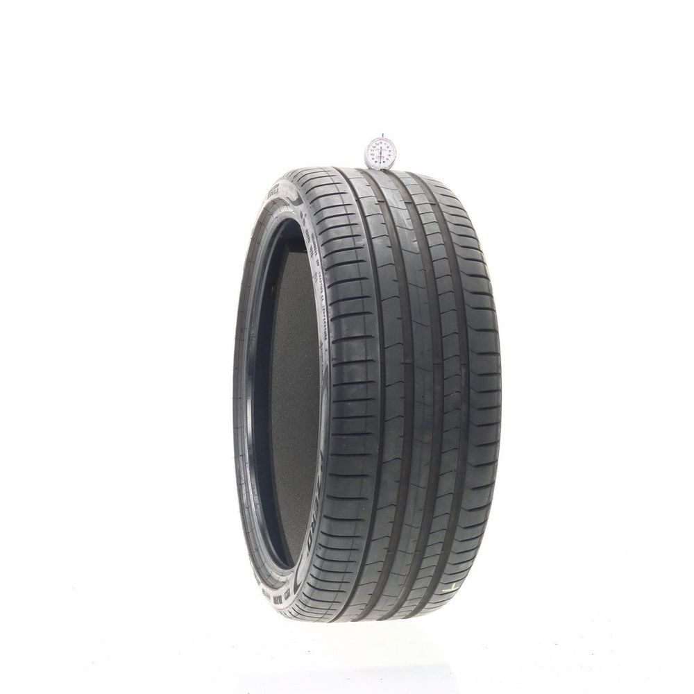 Set of (2) Used 245/35R21 Pirelli P Zero PZ4 LM1 Elect PNCS 99Y - 7-7.5/32 - Image 1