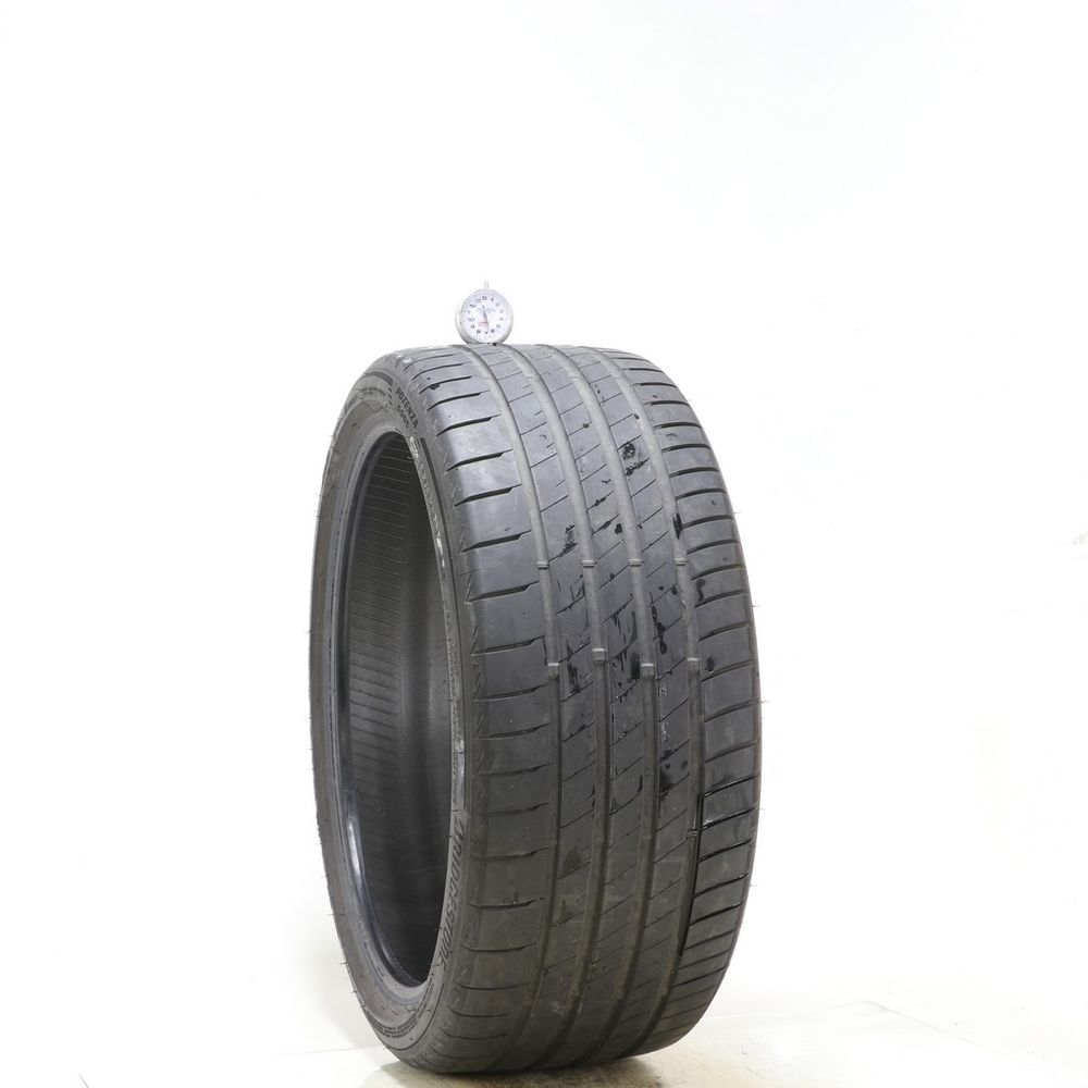 Set of (2) Used 235/35R19 Bridgestone Potenza S005 AO 91Y - 6.5-7/32 - Image 1
