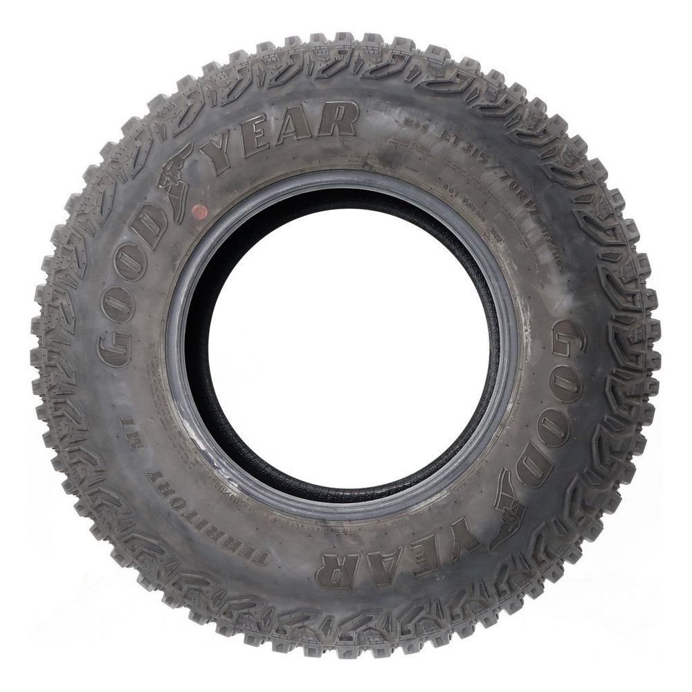 Set of (2) Used LT 315/70R17 Goodyear Wrangler Territory MT 113/110S C - 13.5-14/32 - Image 3