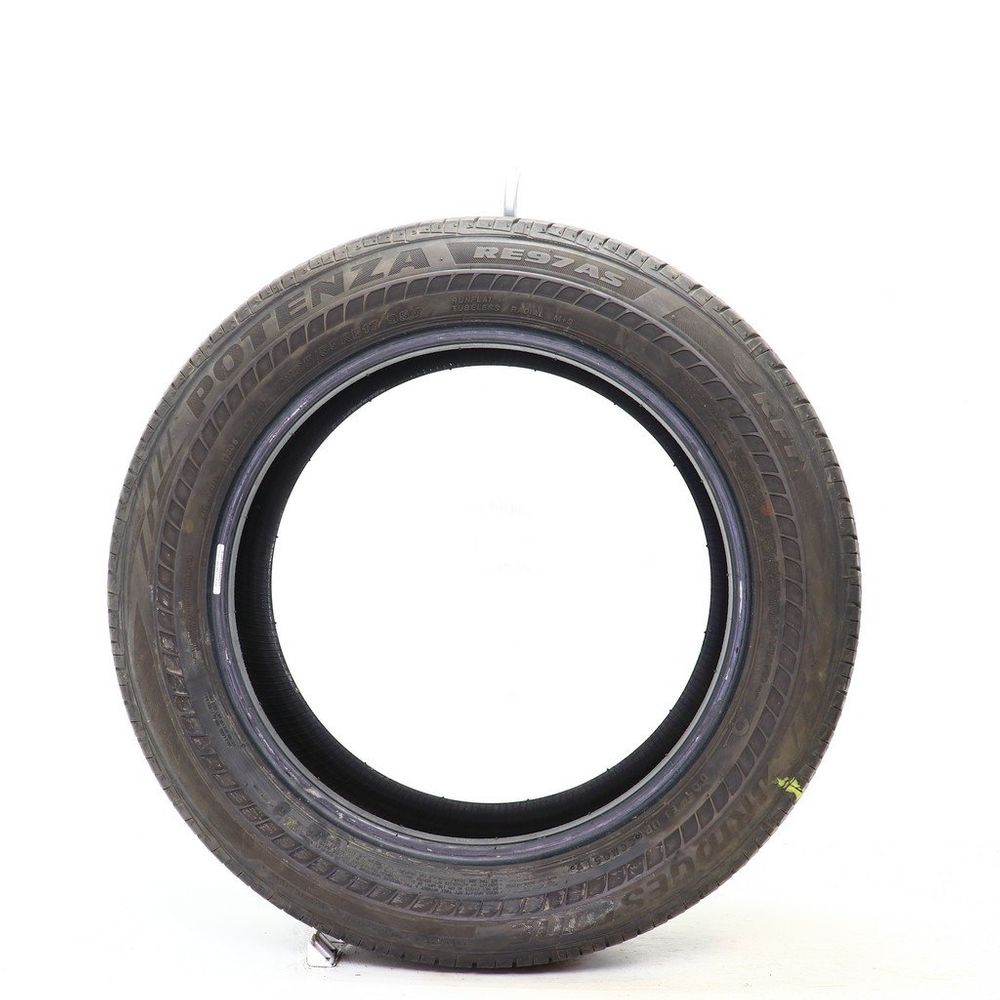 Set of (2) Used 225/55RF17 Bridgestone Potenza RE97AS RFT 95V - 6.5-7/32 - Image 3