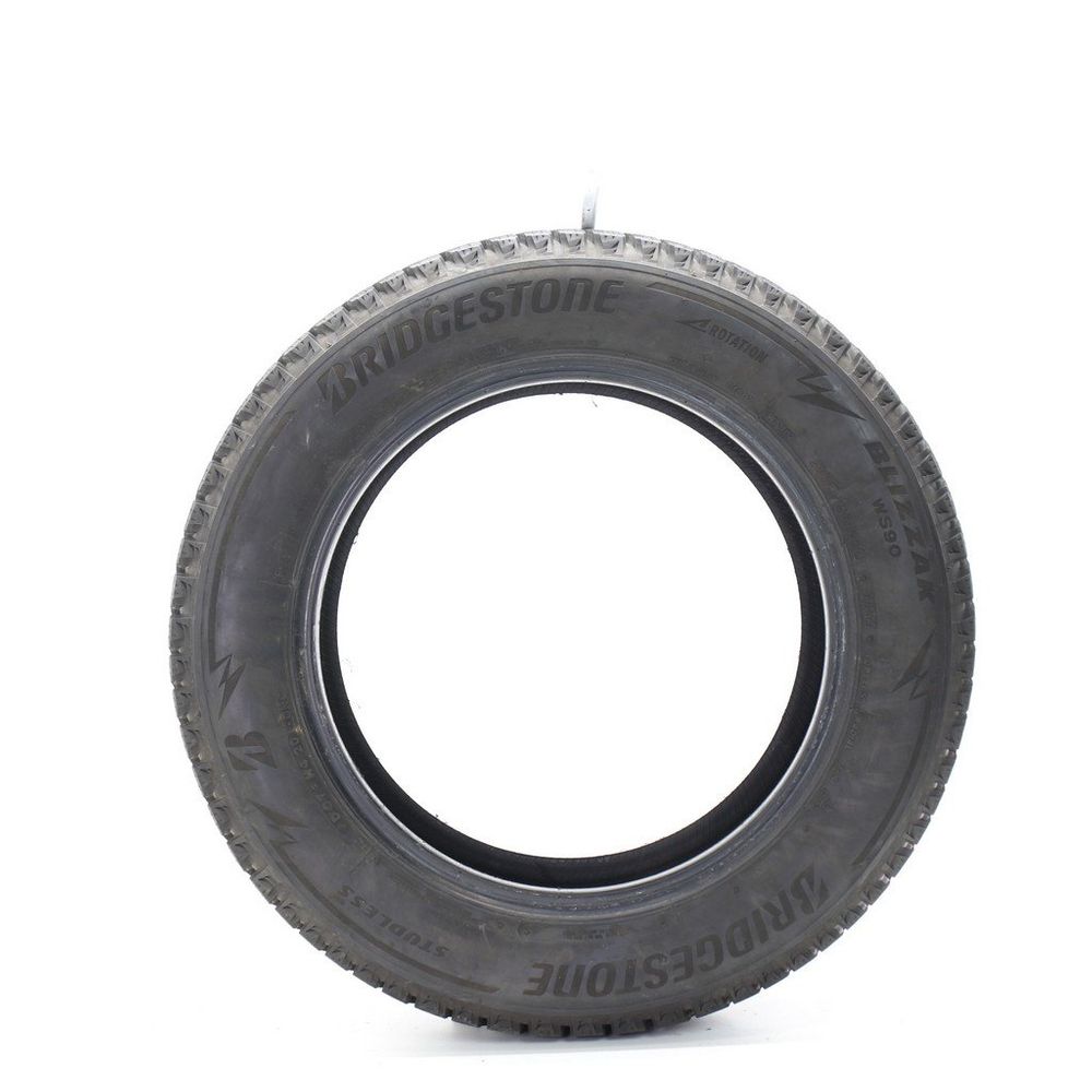 Set of (2) Used 205/60R16 Bridgestone Blizzak WS90 Studless 92H - 11/32 - Image 3