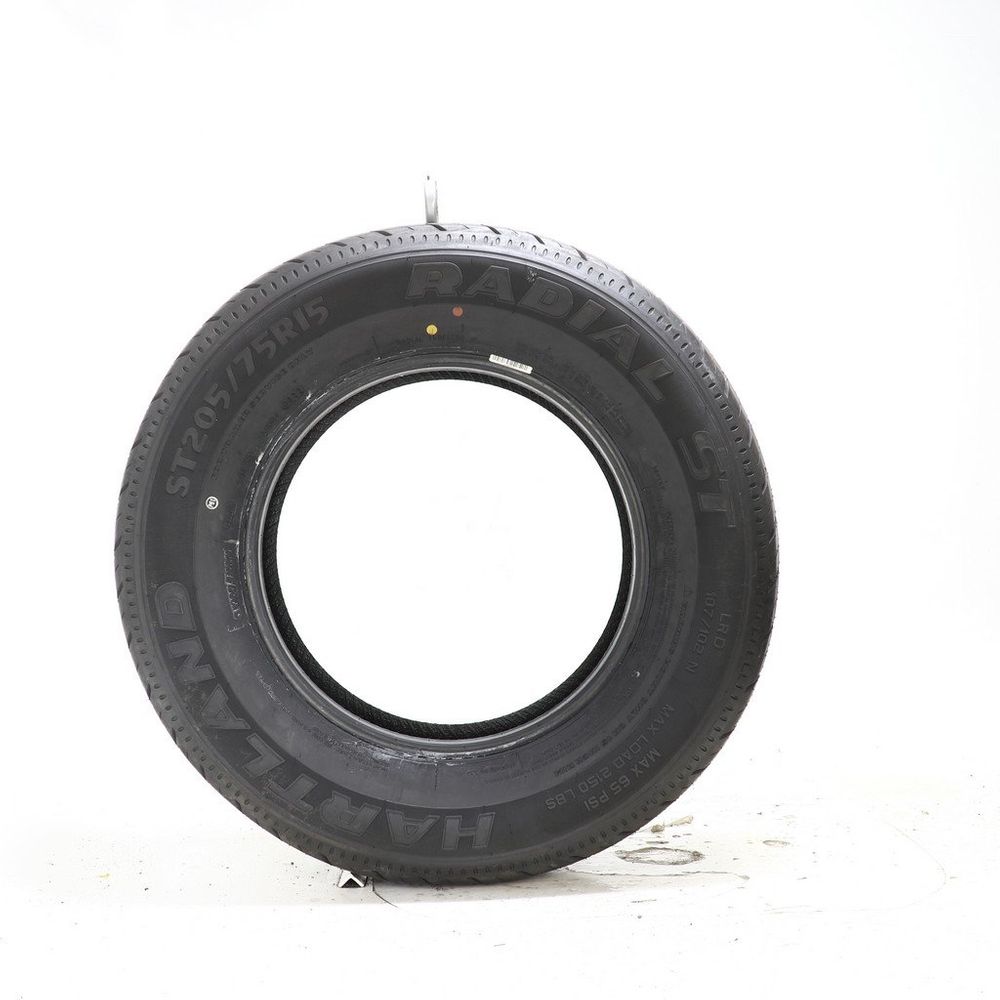 Set of (2) Used ST 205/75R15 Hartland Radial ST 107/102N - 7.5-8/32 - Image 3