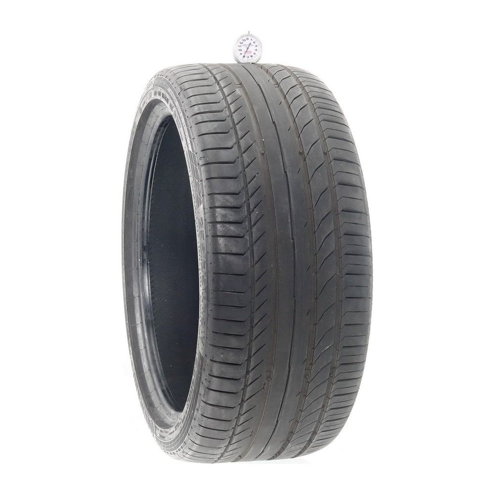 Set of (4) Used 255/35R19 Continental ContiSportContact 5 SSR MOE 96Y - 8/32 - Image 1