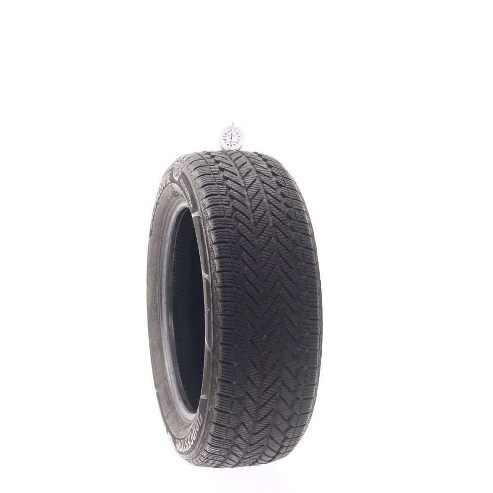 Set of (2) Used 205/55R16 Bridgestone WeatherPeak 91V - 7-8/32 - Image 1