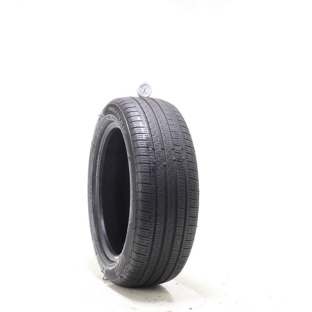 Set of (2) Used 205/55R17 Pirelli Cinturato P7 Run Flat 91H - 8/32 - Image 1