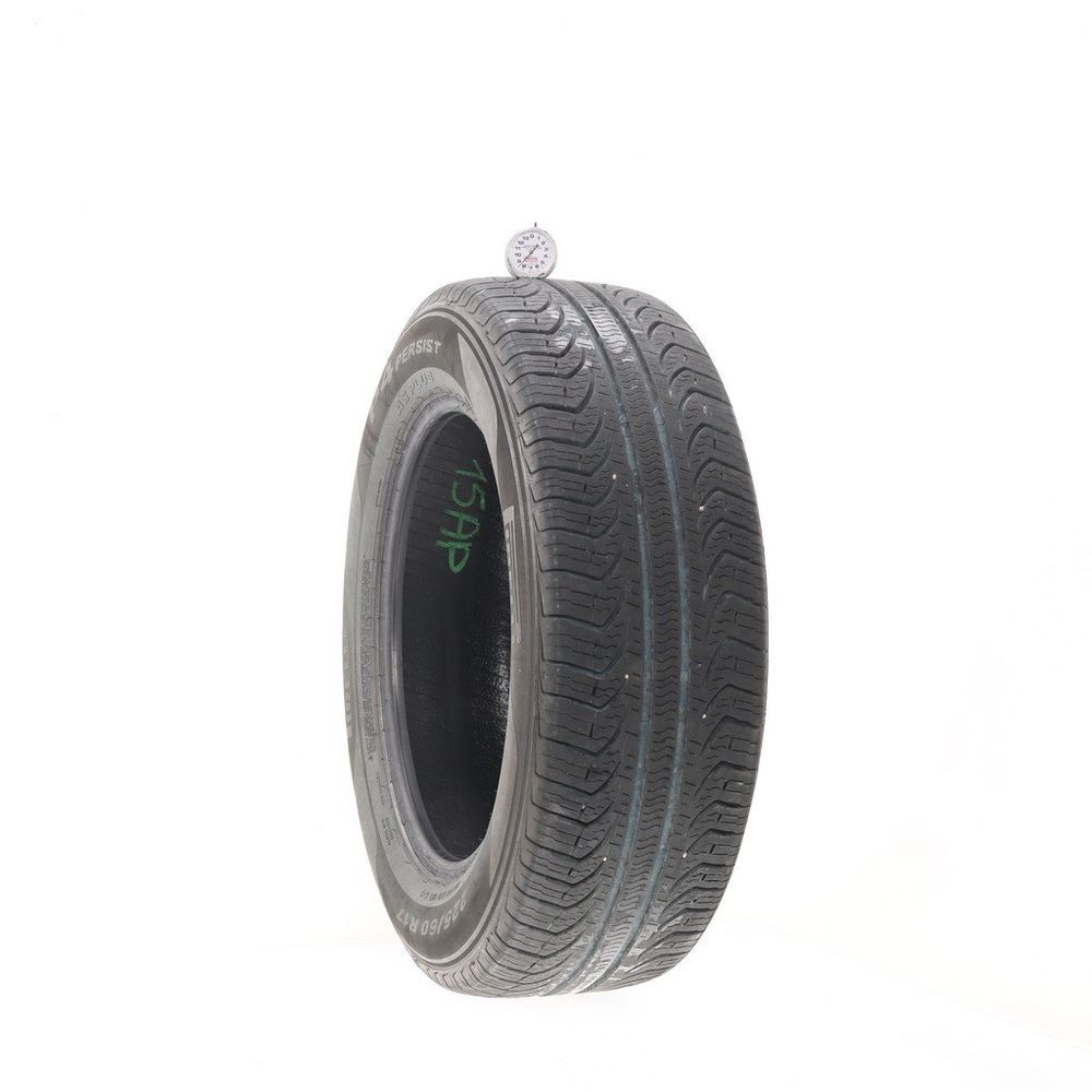 Set of (2) Used 225/60R17 Pirelli P4 Persist AS Plus 99T - 8.5-9/32 - Image 1