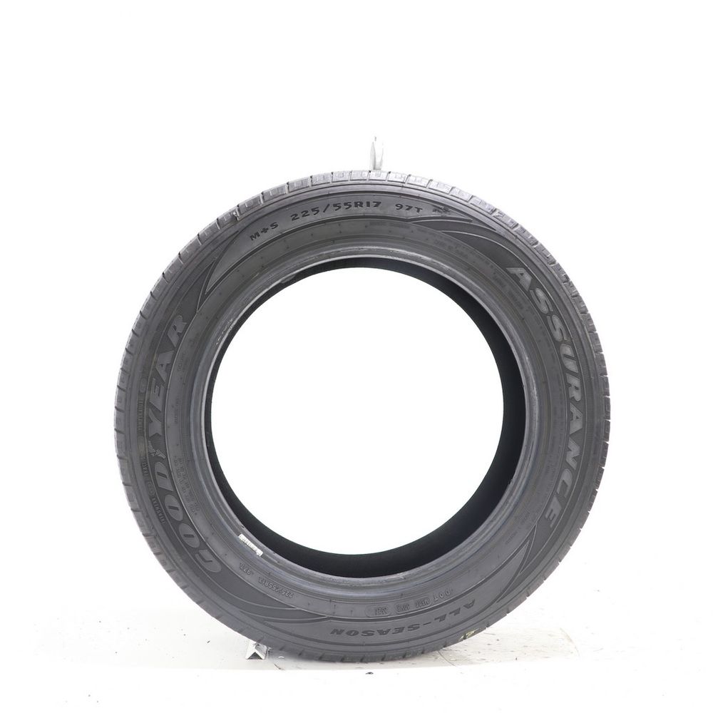 Set of (2) Used 225/55R17 Goodyear Assurance All-Season 97T - 5-6/32 - Image 3