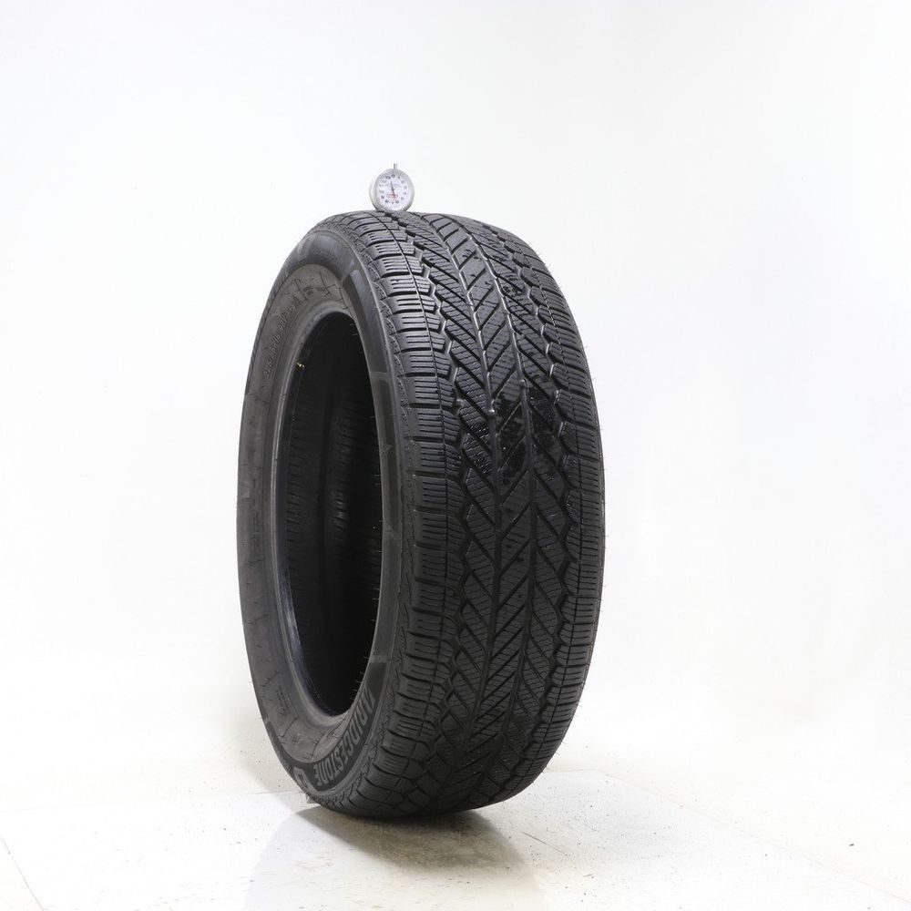 Set of (4) Used 225/55R18 Bridgestone WeatherPeak 98V - 6.5-8/32 - Image 1