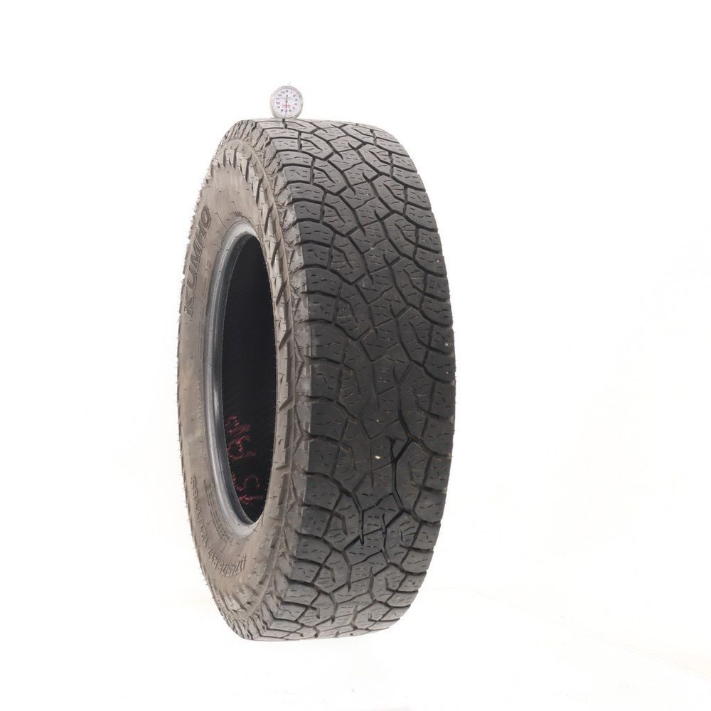 Set of (2) Used LT 245/75R17 Kumho Road Venture AT52 121/118S E - 7-8/32 - Image 1