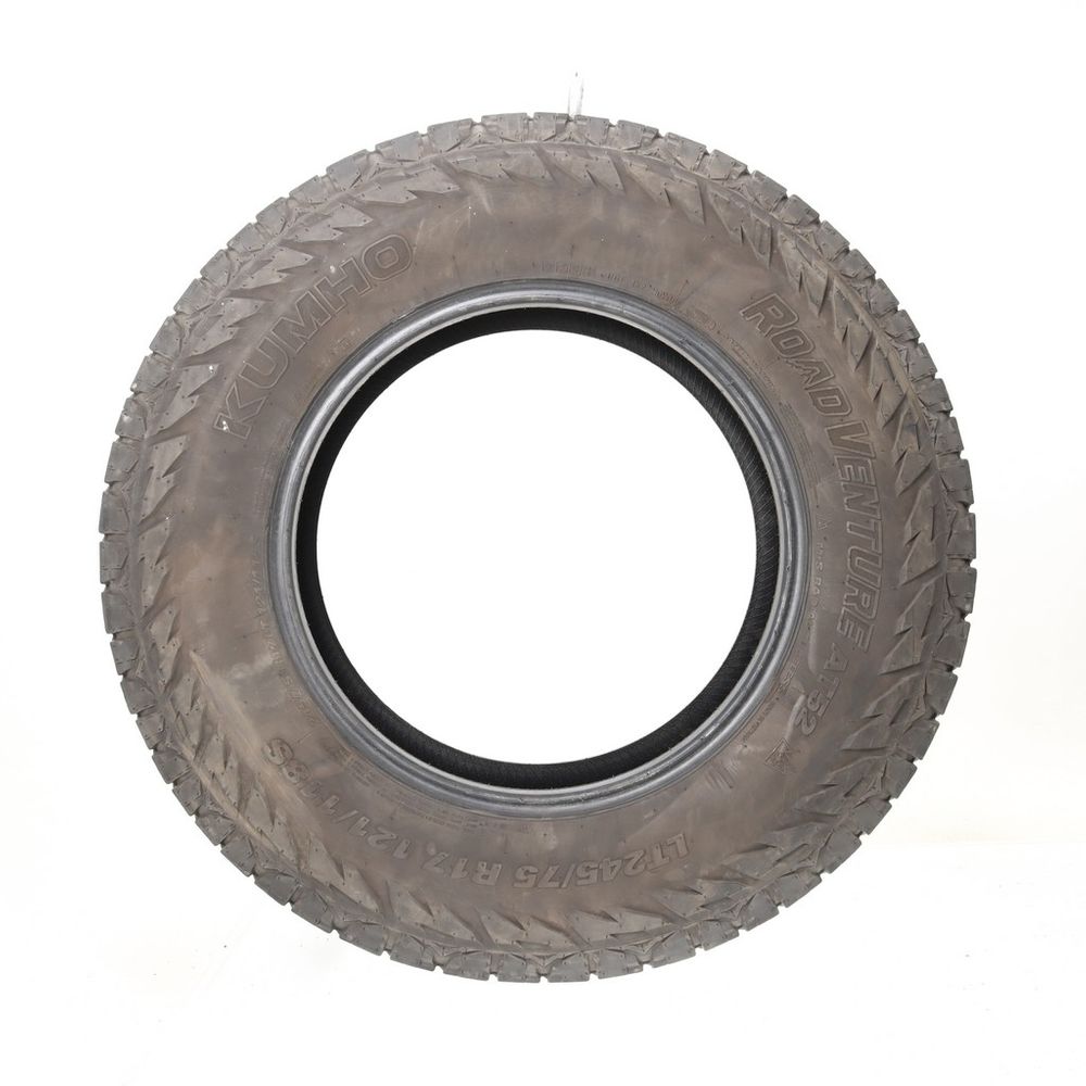 Set of (2) Used LT 245/75R17 Kumho Road Venture AT52 121/118S E - 7-8/32 - Image 3