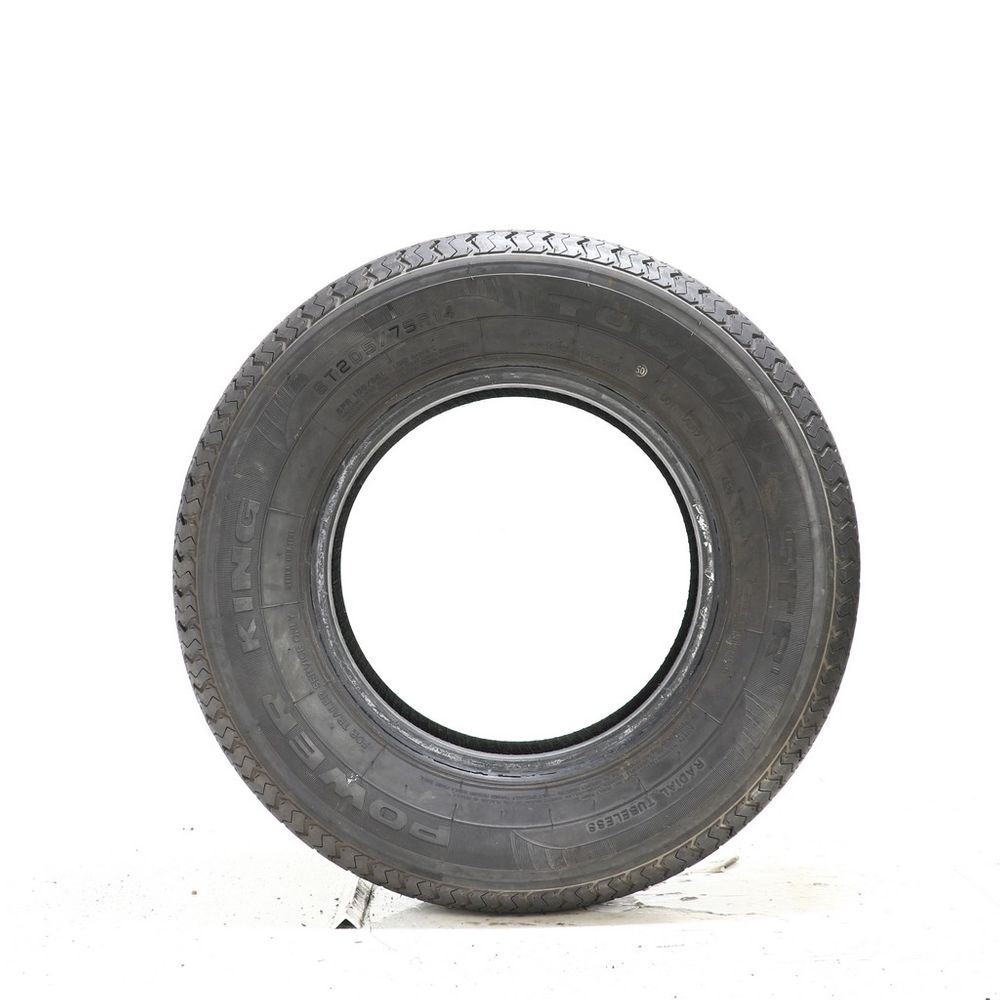 Set of (2) Driven Once ST 205/75R14 Power King Towmax STR II 100/96L C - 9/32 - Image 3