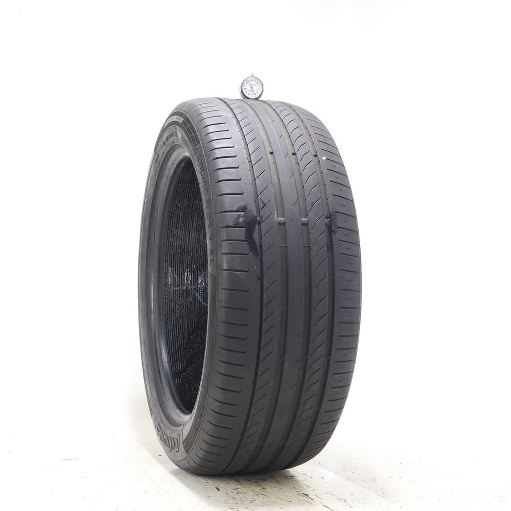 Set of (2) Used 285/45R21 Continental ContiSportContact 5 ContiSeal 113Y - 6-7.5/32 - Image 1
