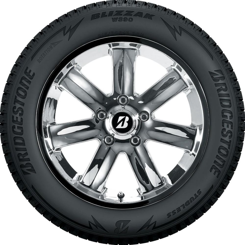 Set of (4) New 195/65R15 Bridgestone Blizzak WS90 91H - Image 2