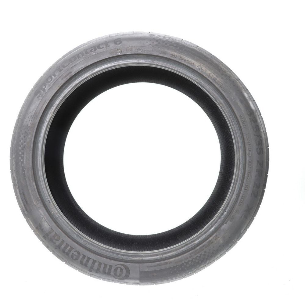 Set of (2) Used 325/35ZR22 Continental SportContact 6 MO1 114Y - 7-8/32 - Image 6