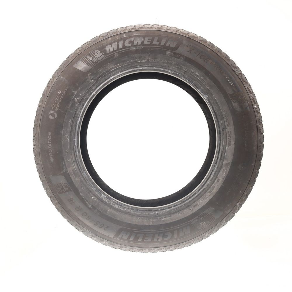 Set of (2) Used 265/60R18 Michelin X-Ice Snow SUV 110T - 8.5-9/32 - Image 3