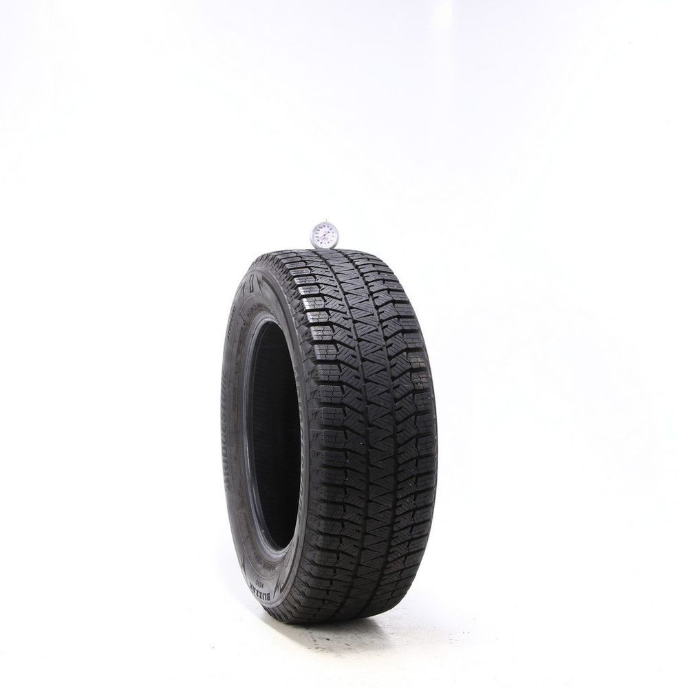 Set of (2) Used 215/60R16 Bridgestone Blizzak WS90 Studless 95H - 9-10/32 - Image 1