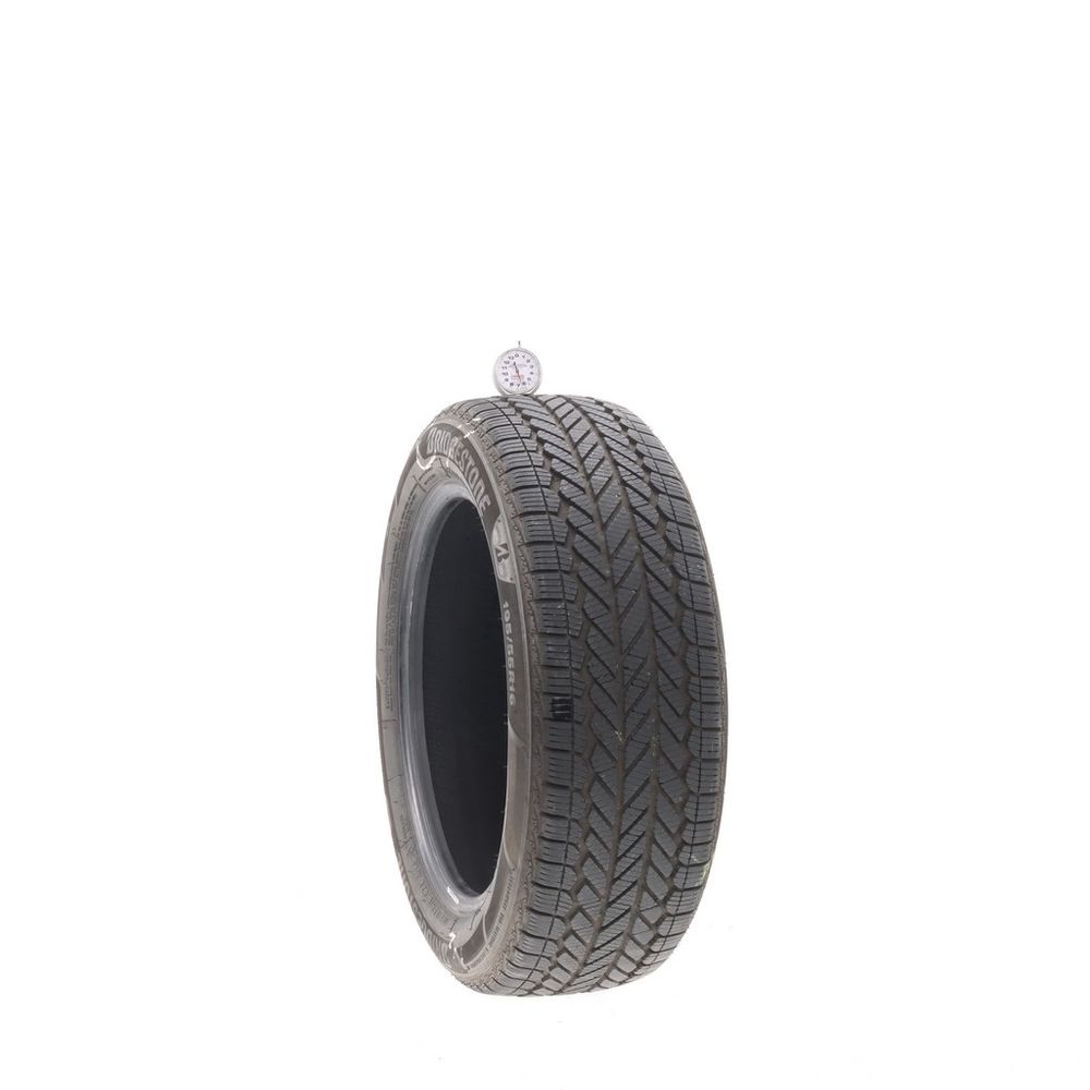 Set of (2) Used 195/55R16 Bridgestone WeatherPeak 87V - 6-7.5/32 - Image 1