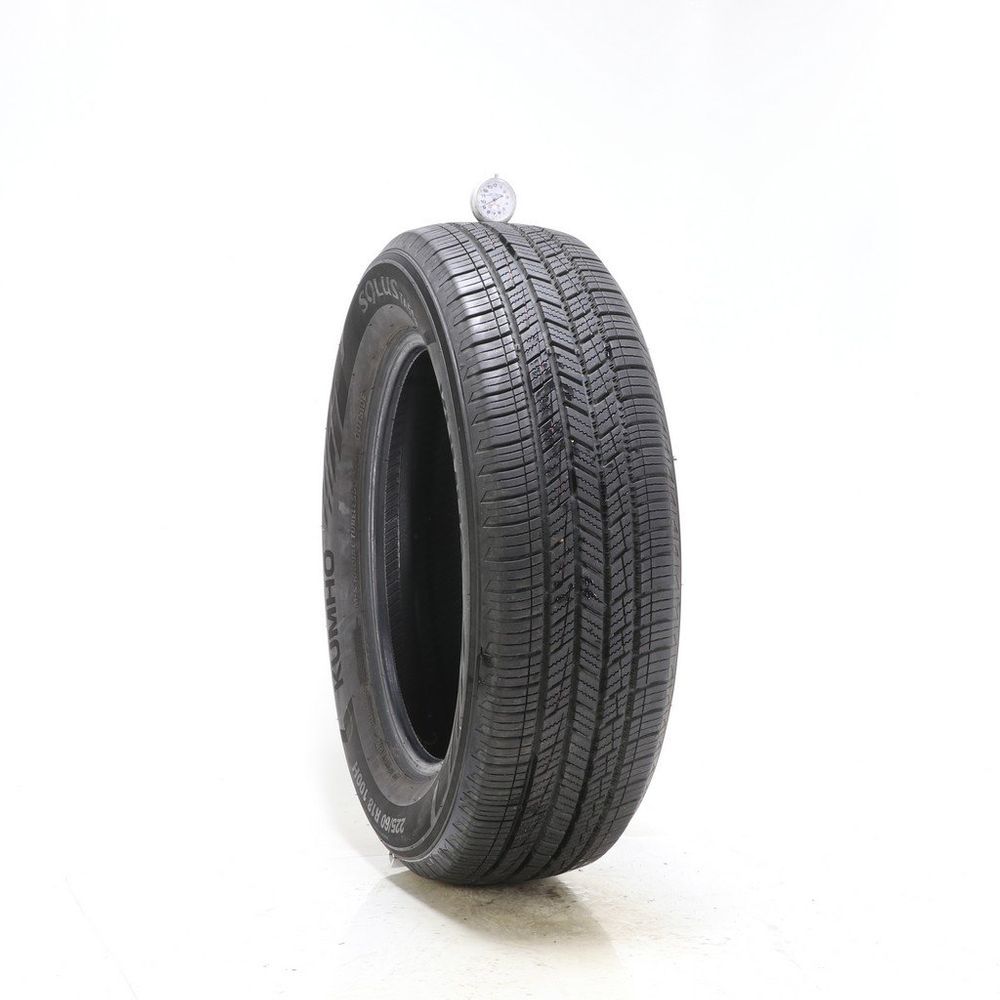 Set of (2) Used 225/60R18 Kumho Solus TA51a 100H - 9-9.5/32 - Image 1