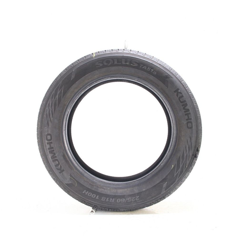 Set of (2) Used 225/60R18 Kumho Solus TA51a 100H - 9-9.5/32 - Image 3