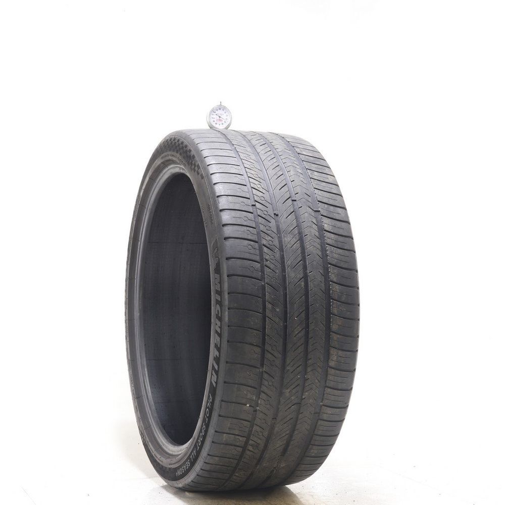 Set of (2) Used 255/40ZR21 Michelin Pilot Sport All Season 4 102Y - 4.5-5/32 - Image 1