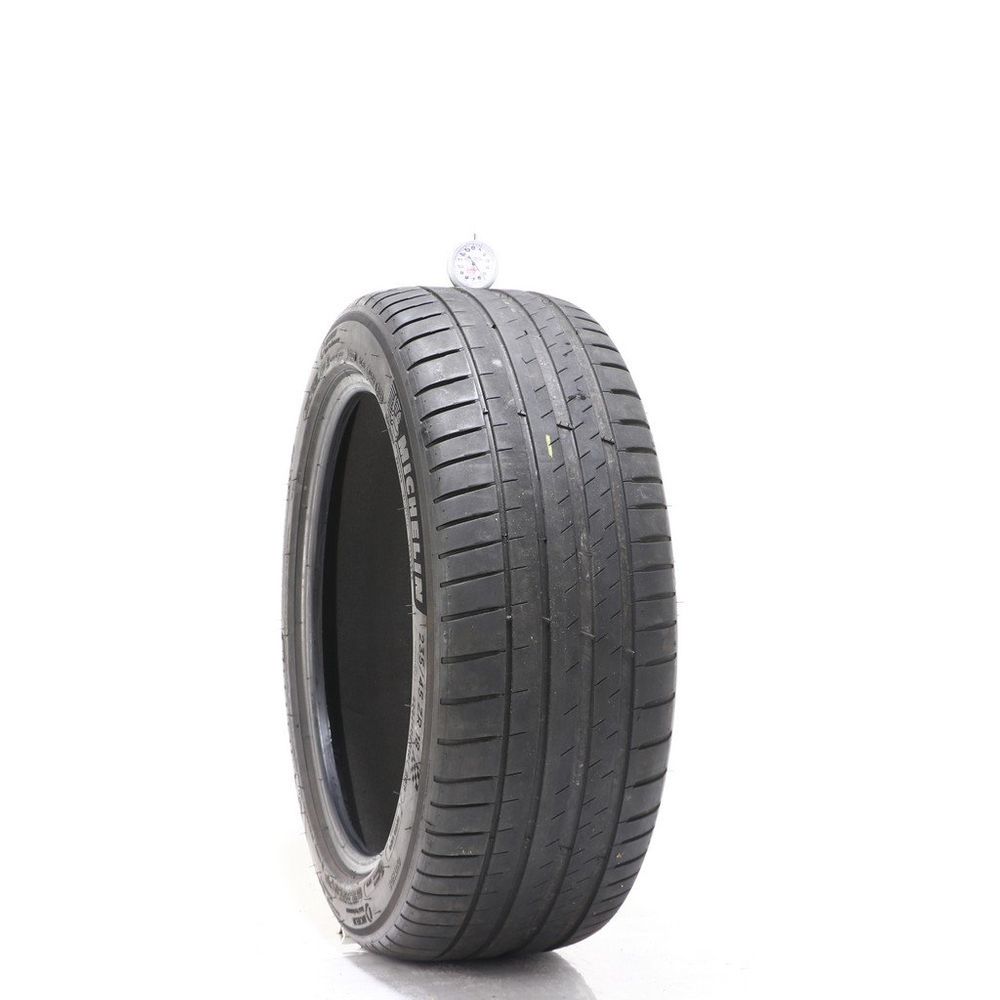 Set of (2) Used 235/45ZR18 Michelin Pilot Sport 4 TO Acoustic 98Y - 5.5-7/32 - Image 1