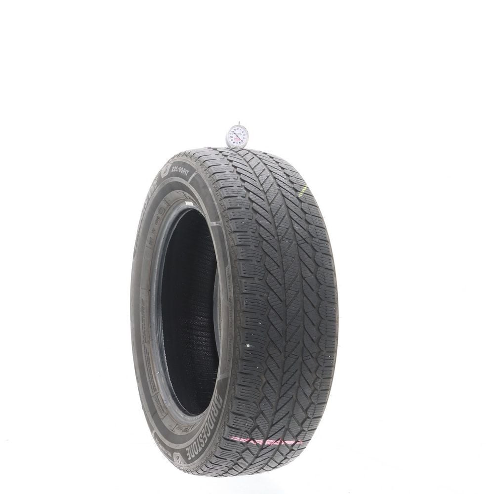 Set of (2) Used 225/60R17 Bridgestone WeatherPeak 99H - 5-6/32 - Image 1
