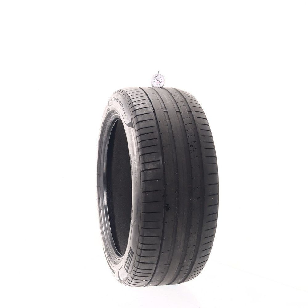 Set of (2) Used 255/45R19 Pirelli P Zero PZ4 TO Elect PNCS 104Y - 5-6.5/32 - Image 1