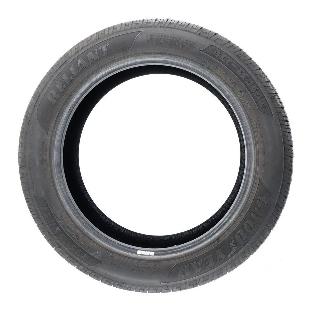 Set of (2) Used 215/55R17 Goodyear Reliant All-season 94V - 8.5-9/32 - Image 6