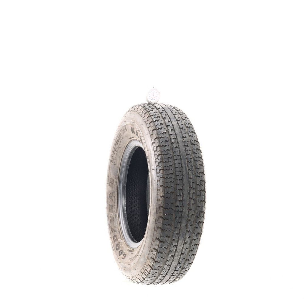 Set of (2) Used ST 185/80R13 Goodyear Marathon Scuff Guard 1N/A C - 7.5-8/32 - Image 1