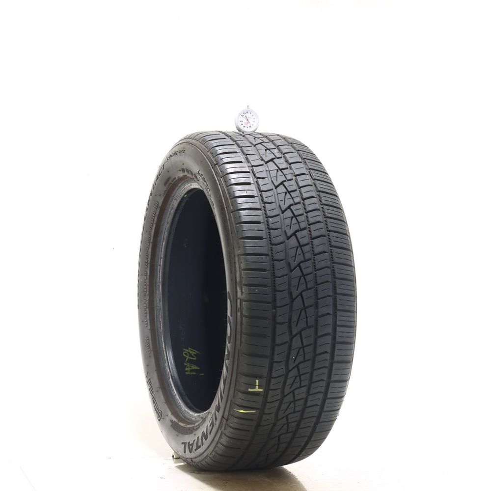 Set of (2) Used 235/55ZR18 Continental ControlContact Sport SRS 100Y - 5.5-7/32 - Image 1