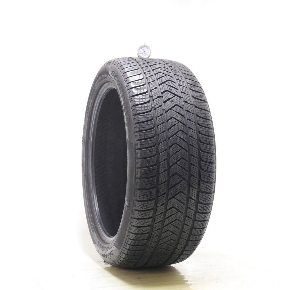Used 285/40R21 Pirelli Scorpion Winter 109V - 5.5/32 - Image 1