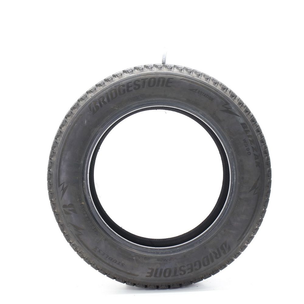 Set of (2) Used 205/60R16 Bridgestone Blizzak WS90 Studless 92H - 9.5-11/32 - Image 6