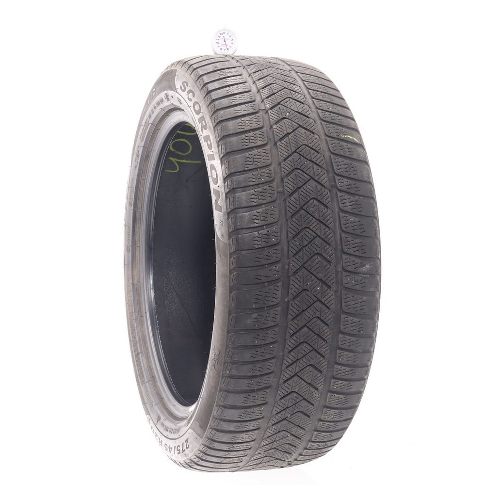 Set of (2) Used 275/45R20 Pirelli Scorpion Winter Run Flat 110V - 6-6.5/32 - Image 1
