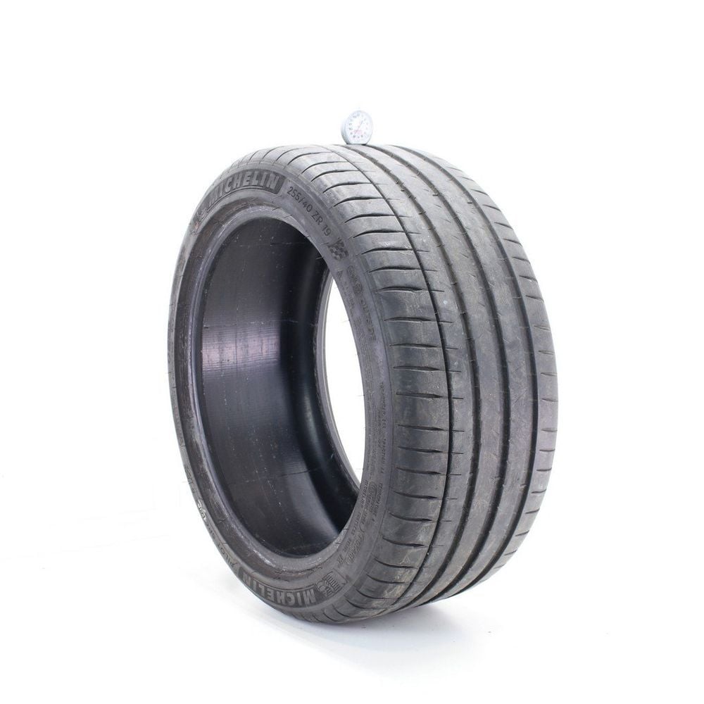 Set of (2) Used 255/40ZR19 Michelin Pilot Sport 4 S 100Y - 8.5-9/32 - Image 1