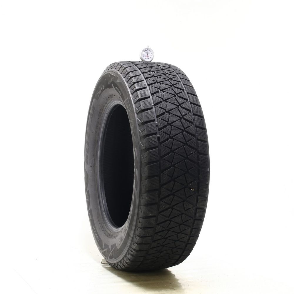 Set of (2) Used 245/65R17 Bridgestone Blizzak DM-V2 107S - 7-8/32 - Image 1