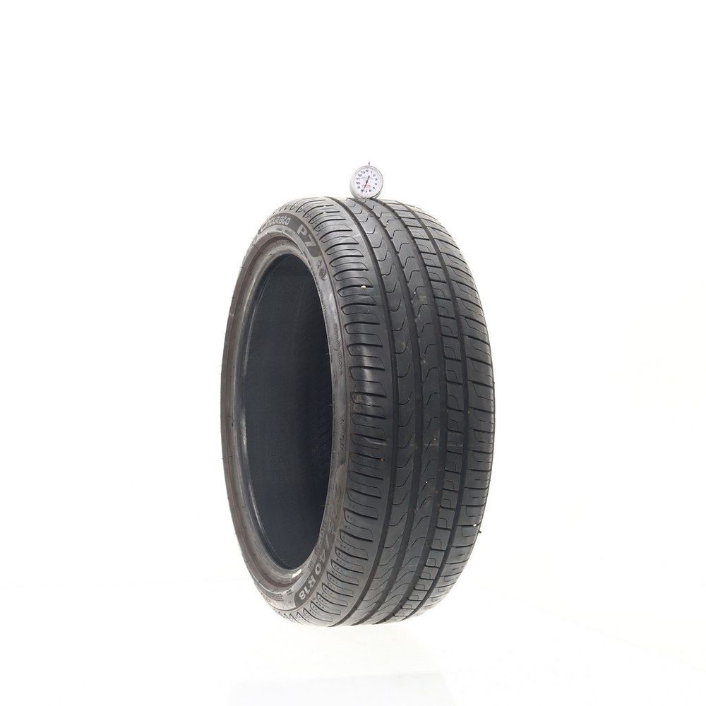 Set of (2) Used 225/40R18 Pirelli Cinturato P7 Run Flat 92Y - 7.5-8/32 - Image 1
