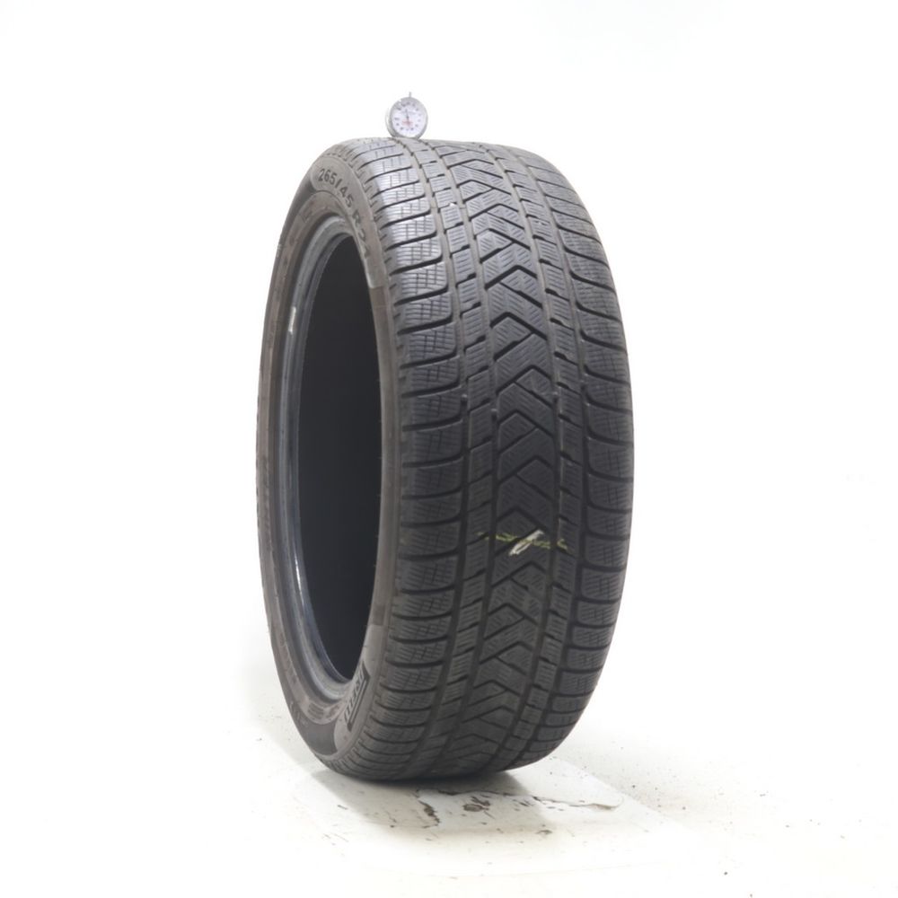 Used 265/45R21 Pirelli Scorpion Winter J LR 108W - 6.5/32 - Image 1