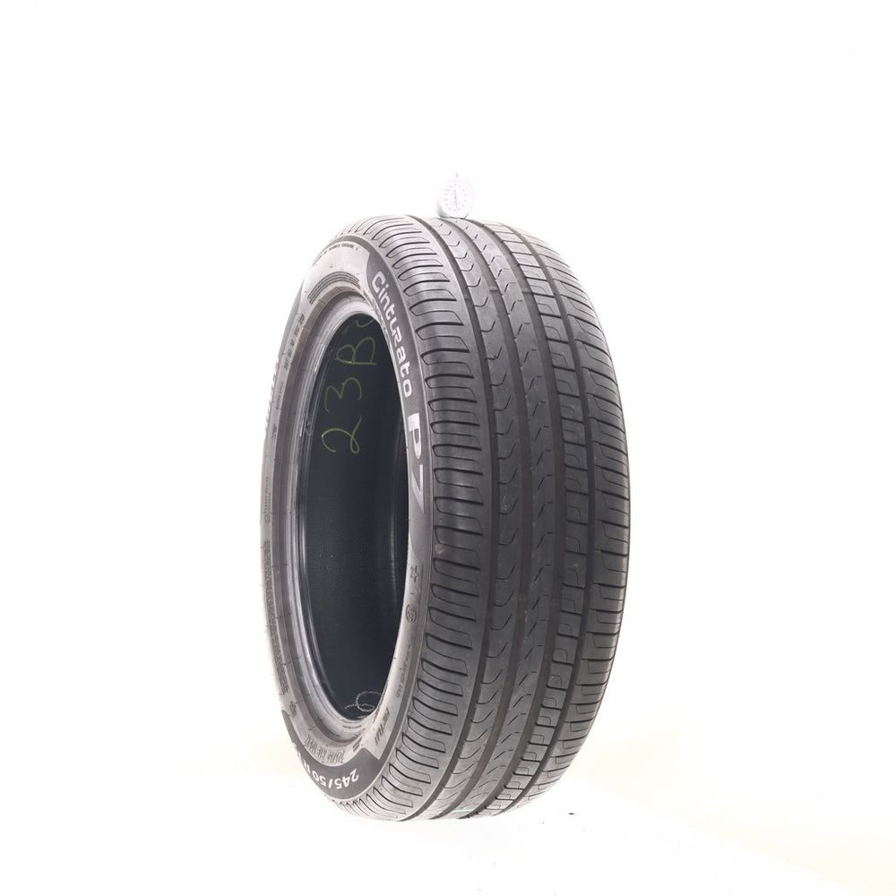 Set of (4) Used 245/50R19 Pirelli Cinturato P7 Run Flat 105W - 6-6.5/32 - Image 4