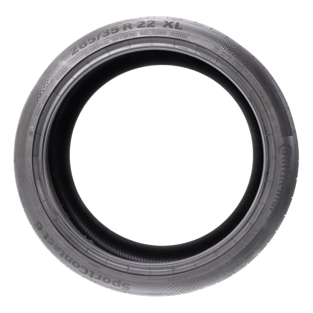 Used 285/35R22 Continental SportContact 6 TO ContiSilent 106Y - 8/32 - Image 3