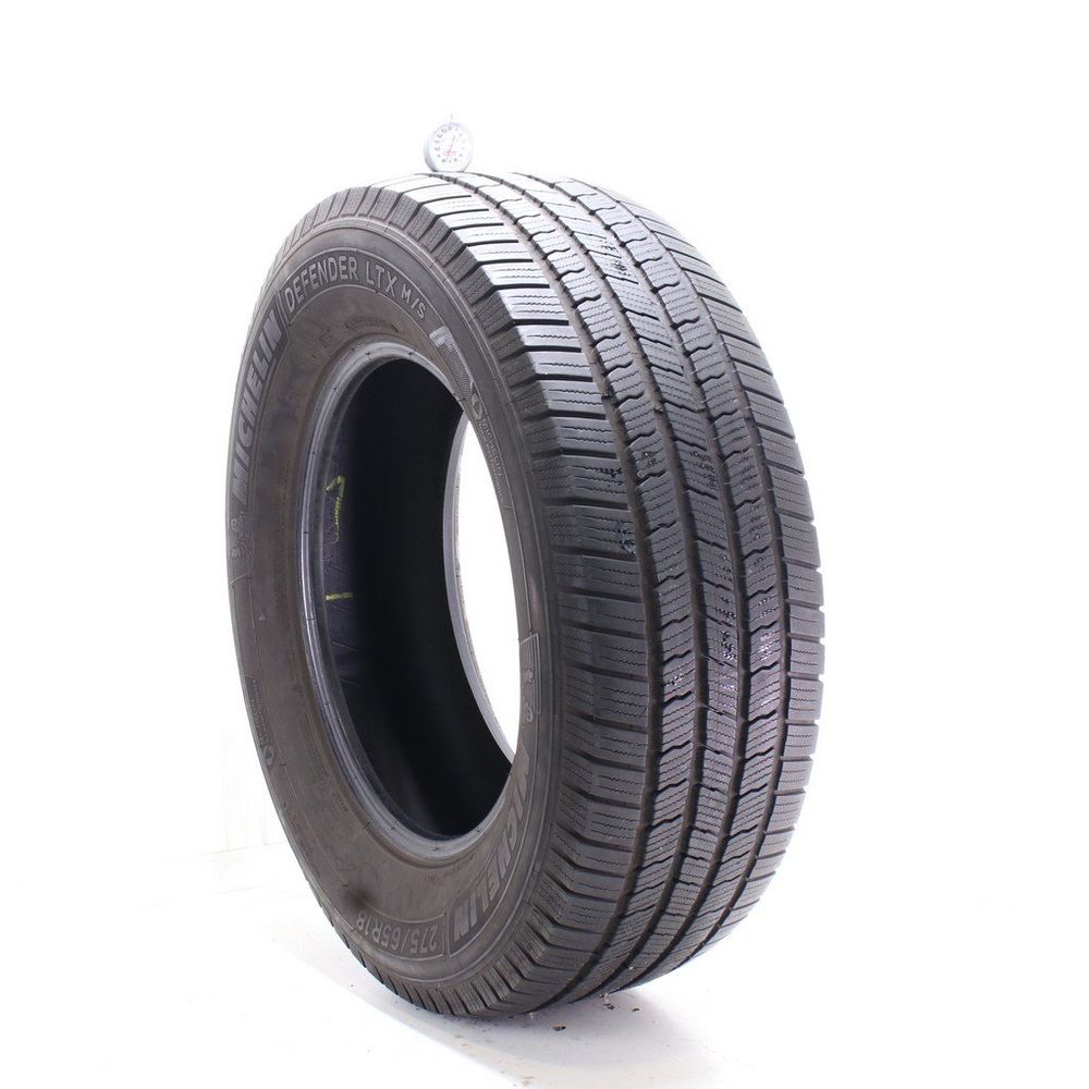 Set of (4) Used 275/65R18 Michelin Defender LTX M/S 116T - 7.5-9/32 - Image 1