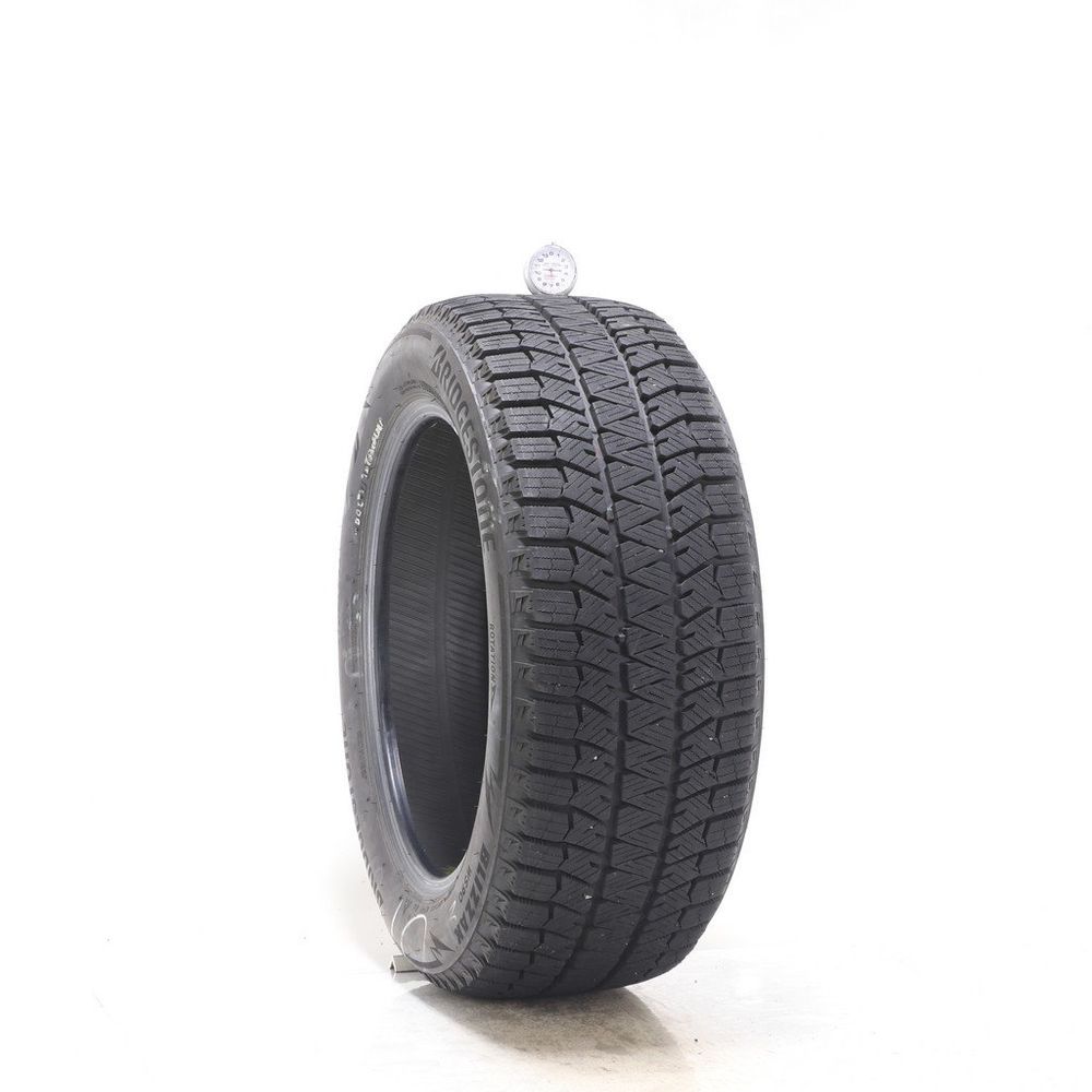 Set of (4) Used 215/55R17 Bridgestone Blizzak WS90 Studless 94H - 10.5-11/32 - Image 1