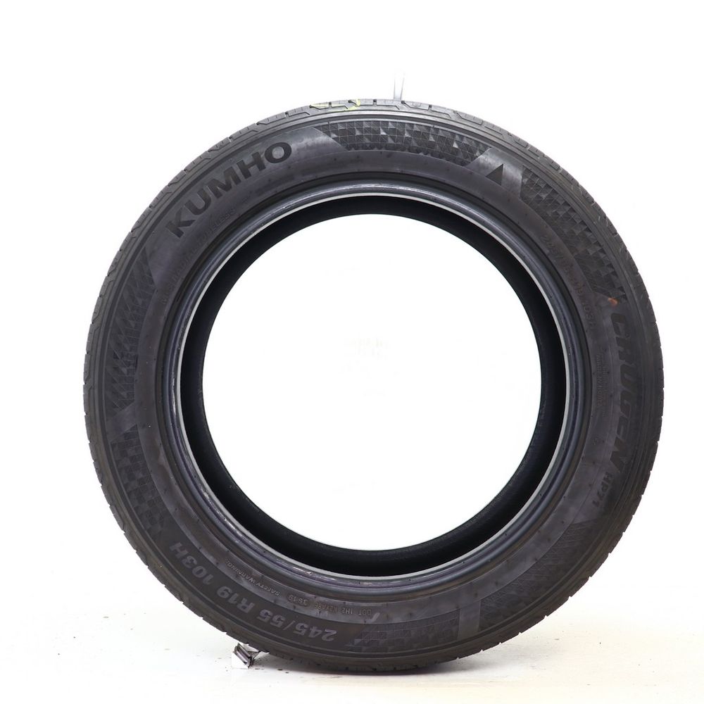 Set of (2) Used 245/55R19 Kumho Crugen HP71 103H - 8/32 - Image 3