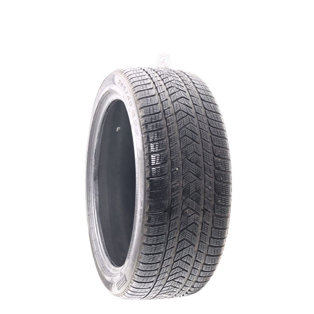 Set of (2) Used 285/40R22 Pirelli Scorpion Winter MO1 110V - 7.5-8.5/32 - Image 4