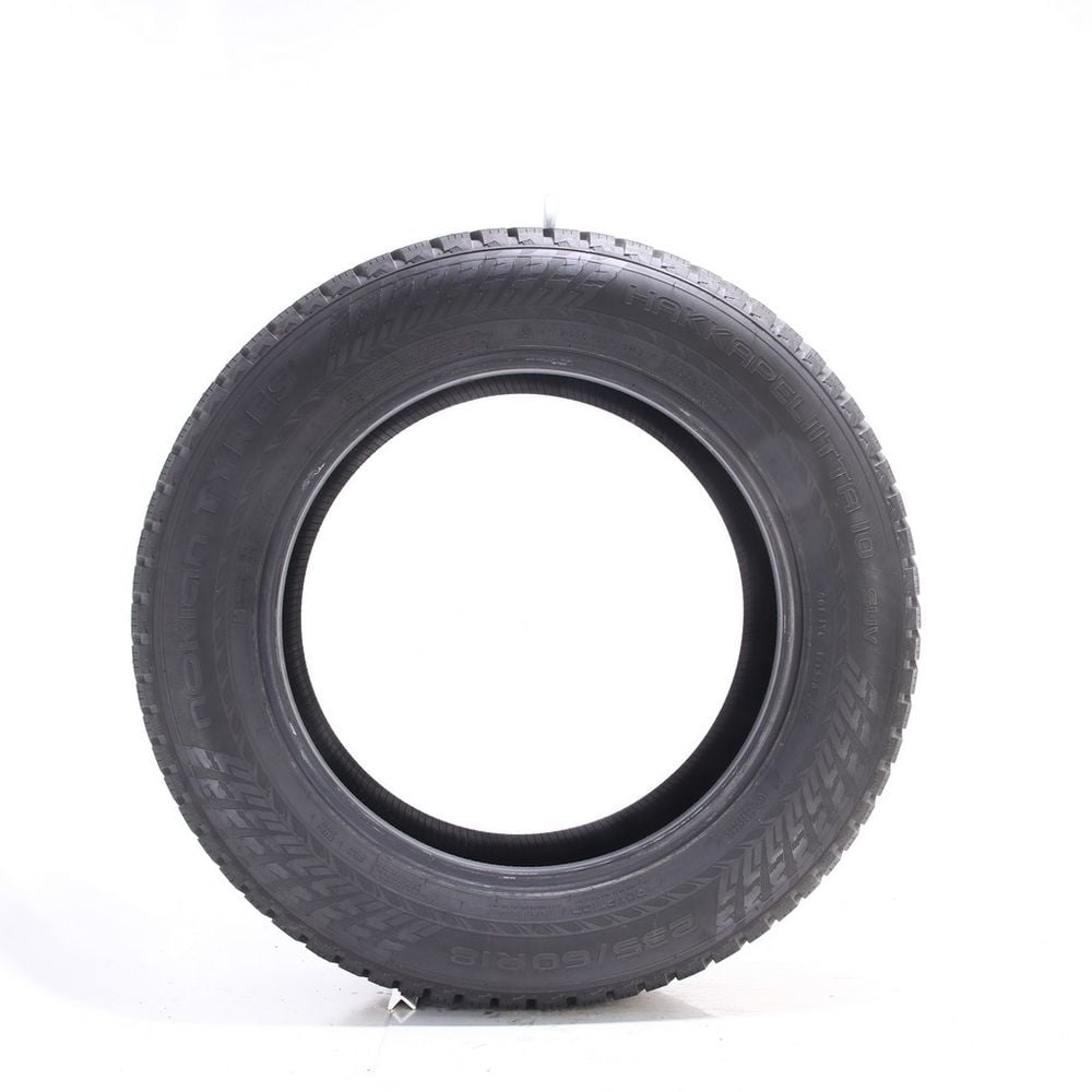 Set of (2) Used 235/60R18 Nokian Hakkapeliitta 10 SUV Studded 107T - 11.5/32 - Image 3