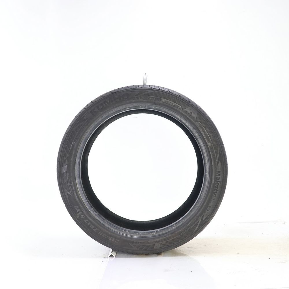 Set of (2) Used 215/45ZR17 Kumho Majesty 9 Solus TA91 91W - 6-7.5/32 - Image 3