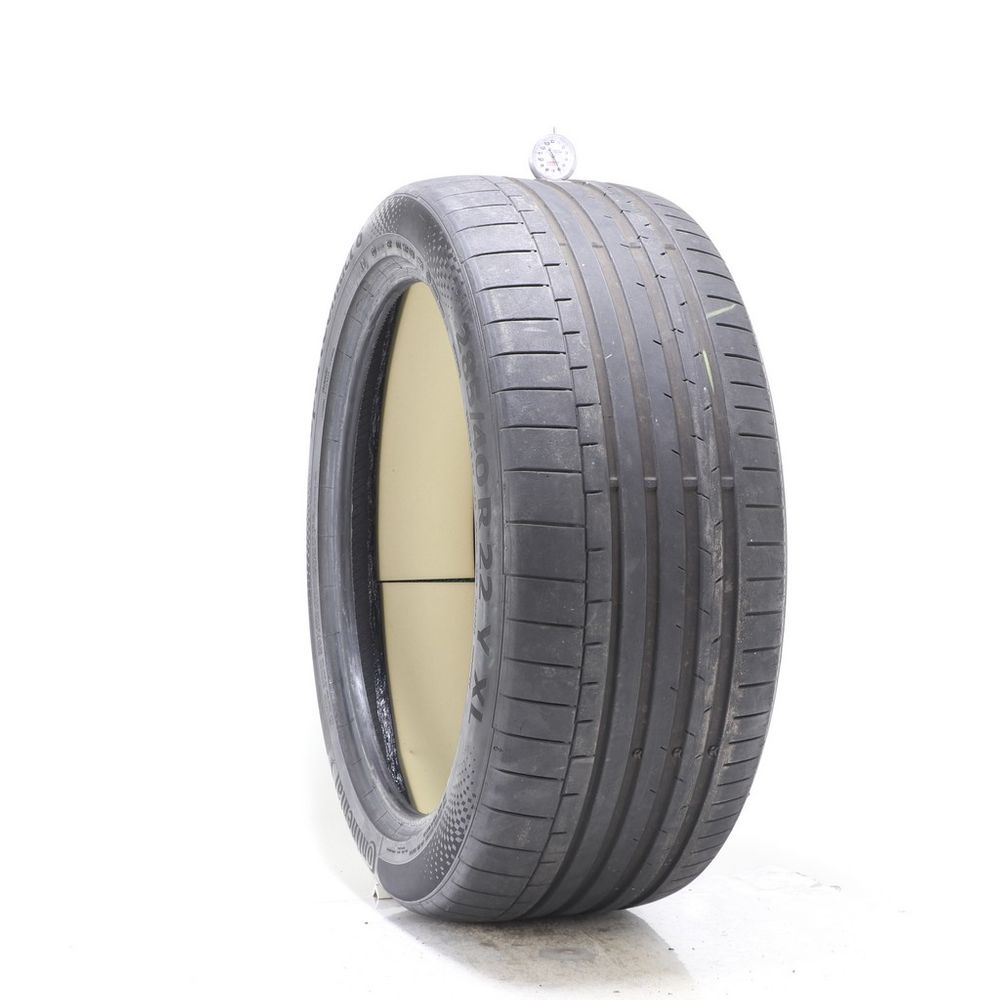 Used 285/40R22 Continental SportContact 6 AO ContiSilent 110Y - 6/32 - Image 1
