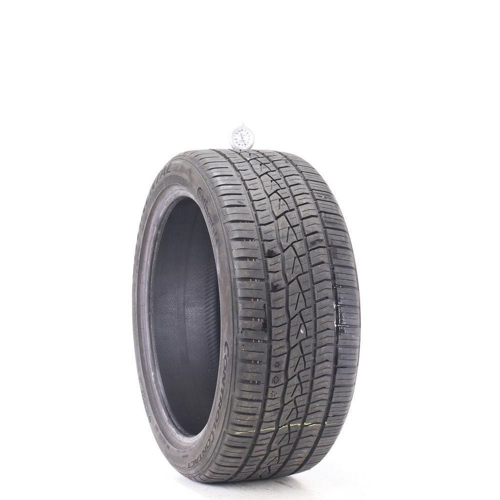 Set of (2) Used 255/40ZR19 Continental ControlContact Sport SRS 100Y - 6-7/32 - Image 1