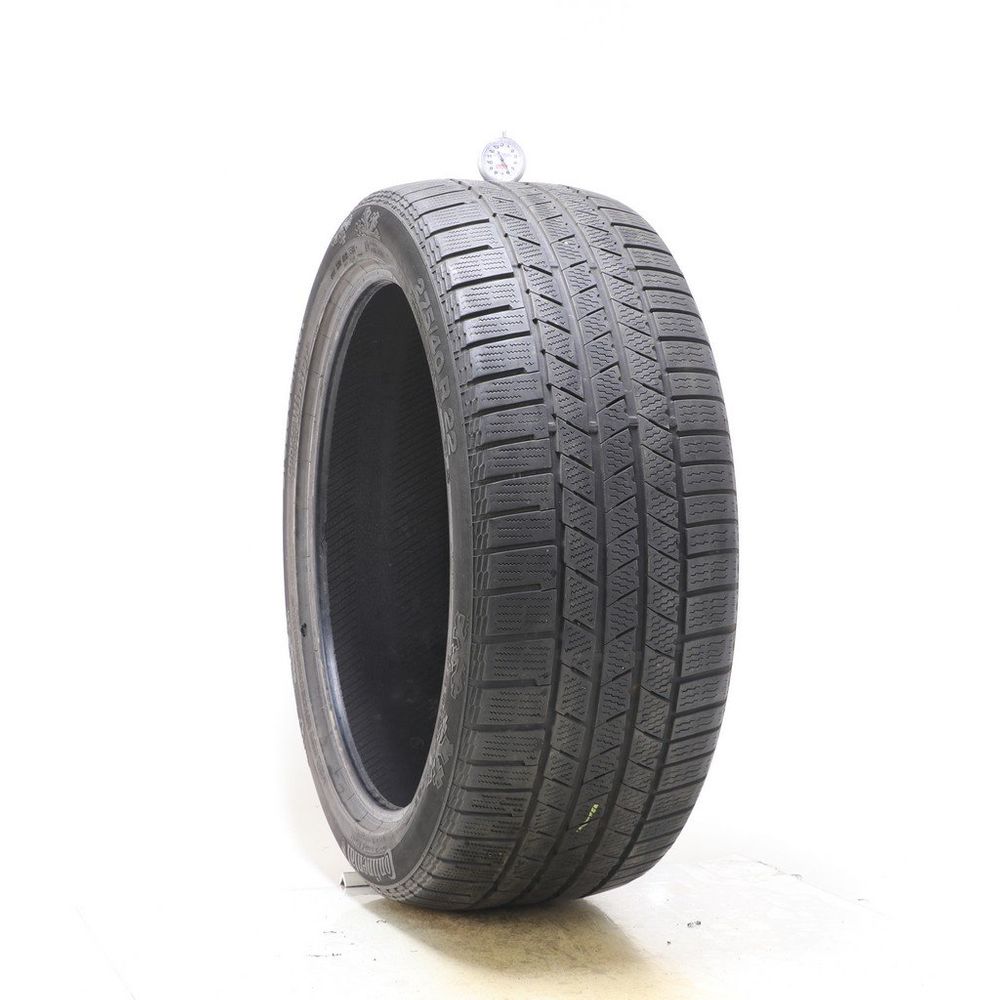 Set of (2) Used 275/40R22 Continental CrossContact Winter 108V - 5.5-7/32 - Image 1